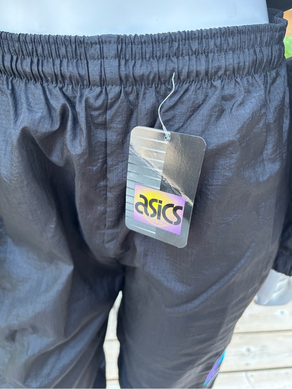 🌟 Vintage 90s ASICS Windbreaker Track Suit – New With Tag – Size Large 🌟 - Picture 6 of 15